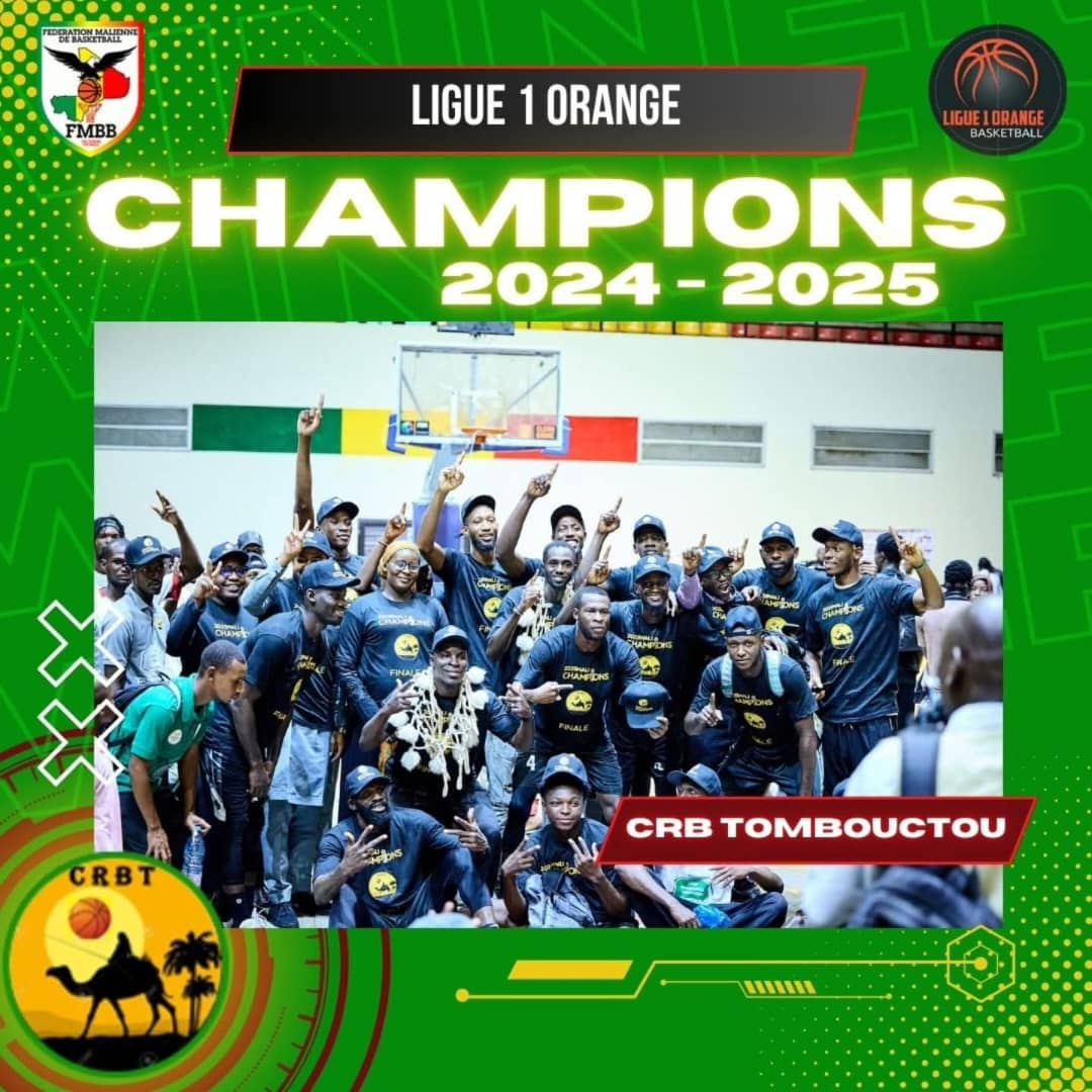 Basketball : Le CRBT couronné champion du Mali, un exploit historique !